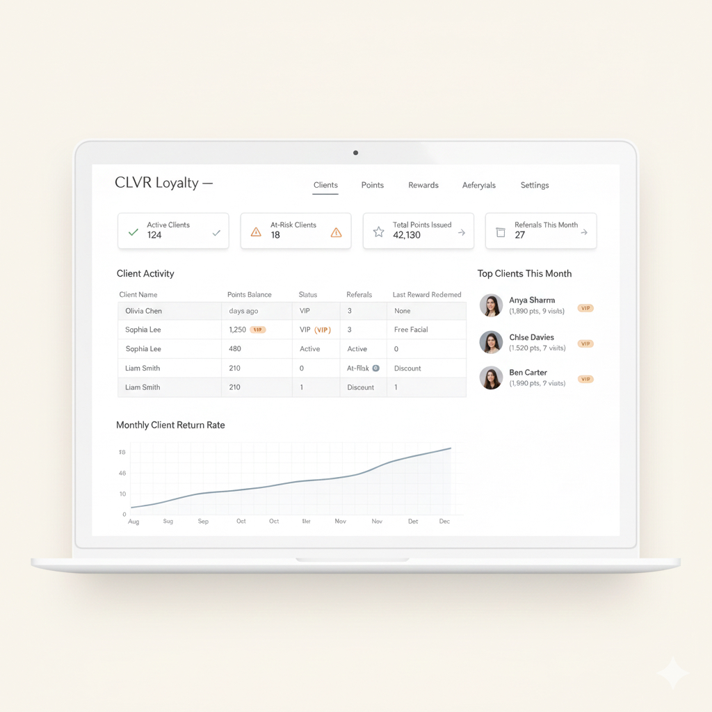 CLVR Loyalty dashboard